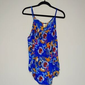 Allison Joy Blue Floral Tank